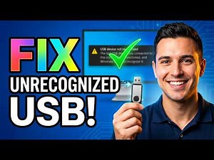 USB Device not recognized Windows 11/10/8/7 Fixed | How to fix Unrecognized USB Flash Drive Quickly