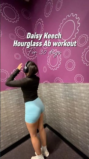 Daisy Keech Hourglass Ab Workout #30days #workoutchallenge #abs #gym