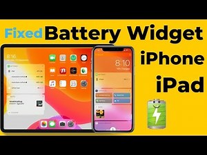 Batteries Widget Missing on iPhone, iPad's (2024)- Get Fix
