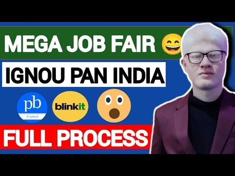 job Fair For IGNOU Students | Mega Placement Drive IGNOU Full Details