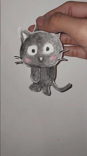 Cute paper doll idea✨🌷|How to make cute cat paper doll✨|