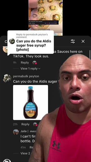 Replying to @permabulk peyton Aldi’s sugar free syrup