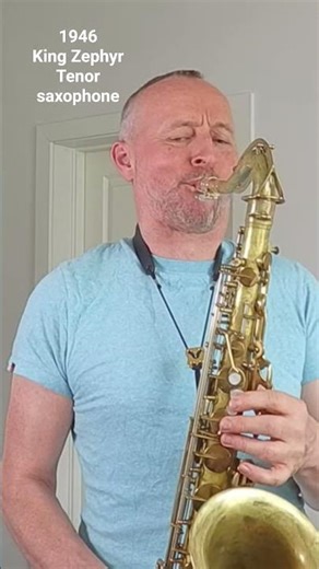 King Zephyr (1946) tenor saxophone - a great sound, feel and look.