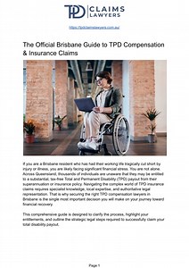 TPD Insurance Claims: Expert Lawyer's Step-by-Step Guide - SlideServe