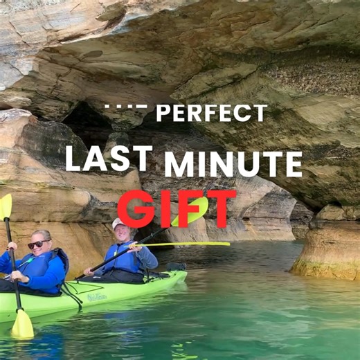 Give the gift of adventure! Use code XMAS25 to save 20% on a bucket list adventure. ✅ Paddle through hidden caves, next to waterfalls, and close enough to touch the towering, multicolored cliffs of Pictured Rocks. Only Pictured Rocks Kayaking offers the comfort and convenience of a boat that follows you the whole way - so you skip miles of paddling and can focus on fun! | Pictured Rocks Kayaking | Facebook