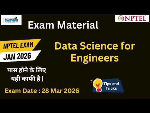 Data Science for Engineers Exam Study Material | NPTEL JAN 2026 Preparation