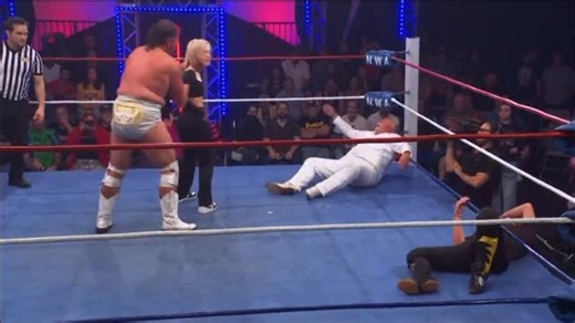 𝙃𝙊𝙒 𝘿𝘼𝙍𝙀 𝙔𝙊𝙐, 𝘼𝙅 The Cazanas sunk to new levels of depravity this week on 𝙉𝙒𝘼 𝙋𝙊𝙒𝙀𝙍𝙍𝙍 𝙤𝙣 𝙍𝙤𝙠𝙪. After Kylie Paige fended off Col. Joe Cazana during father Tommy Henry’s No Limits Street Fight with AJ Cazana, the self-appointed NWA President’s son, “The Bullhead Brute” stunned audiences, manhandling “The P.P.D.” 𝙉𝙒𝘼 𝙋𝙊𝙒𝙀𝙍𝙍𝙍 𝙤𝙣 𝙍𝙤𝙠𝙪 airs every Tues., 8PM & 11PM on Roku Sports! Catch up 24/7 on demand. | NWA