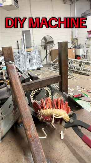 DIY’ed our own copper winding puller. Definitely gonna save us a lot of hammering and time. Still need some minor adjustments but it’s looking good. ♻️💪🏽♻️ #fyp #foryou #foryoupage #viral #parati