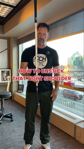 The Calgary Centre for Health | Stiff shoulders? 😬 Try these 2 quick stretches: Stick Stretch – Posterior shoulder rotation for instant space Band Stretch – Perfect for... | Instagram