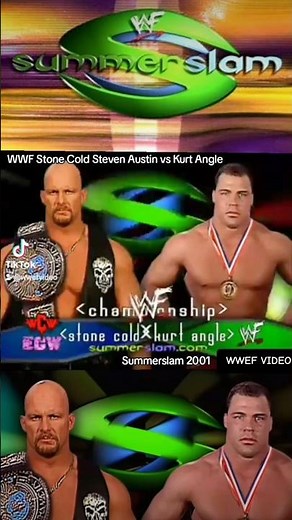 WWF Stone Cold Steven Austin vs Kurt Angle (Summerslam) 2001