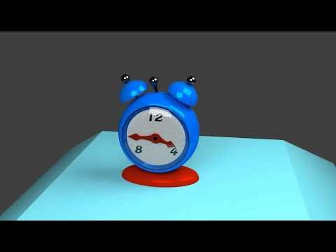 Alarm clock ticking animation
