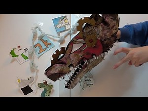 ◇☆How to make a cardboard dragon puppet☆ #evol #dragonpuppets #dragonpuppet #tutorial #tut #carboard