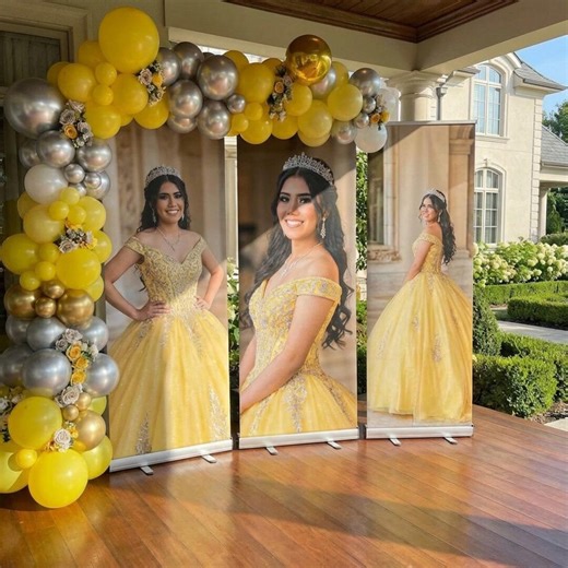 3 Retractable Memorial Banners Set, Funeral Photo Display, Celebration Life Backdrop, Custom Memorial Banner Stand, Remembrance Welcome Sign - Etsy