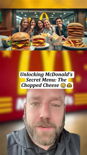 Unlocking McDonald's Secret Menu: The Chopped Cheese 🤤🍔 #SecretMenu #McDonaldsHacks #FoodieTrend #fyp #foryou