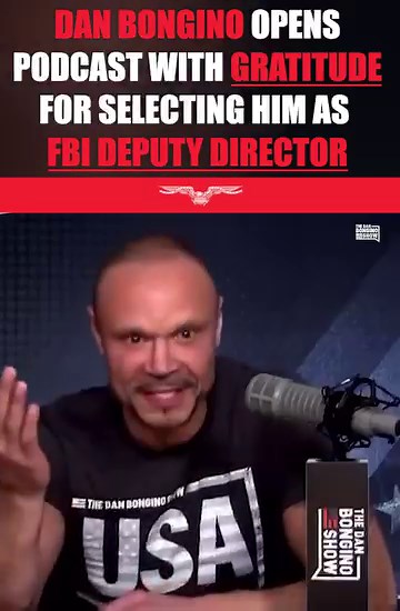 Dan Bongino opens podcast with gratitude for selecting him as FBI Deputy Director READ:http://tiny.cc/0w5b001 #DanBongino #FBI | Washington Examiner