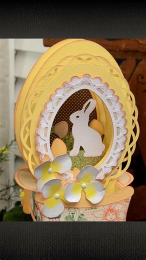 Watch my Easter egg diorama card come to life #cardcreations #svgfiles #cricut
