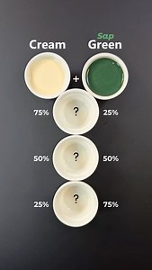 459K views · 10K reactions | Cream & Sap Green Color Mixing  . . #colormixing #paintmixing #asmr #colors #art #colors | Mini Art Zone | Facebook