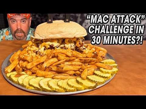 Most People FAIL Teddy G’s Big “Mac Attack” Cheesy Burger Challenge in Massachusetts!!