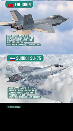 KAAN vs Su-75: The Next-Gen Fighter Rivalry #5thgenfighter #kaan #su75