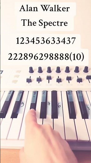 Alan Walker - The Spectre | EASY Piano Tutorial For beginners #alanwalker #thespectre #piano #easy