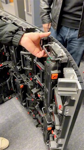 Build Complex Curved LED Screens in Minutes: Soft & Rigid Panel Install Demo! #leddisplay #shorts