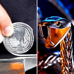 81K views · 517 reactions | Amazing DIY snake bracelet made out of a coin! | 5-Minute Crafts Family | Facebook