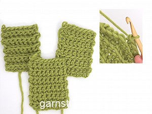 How to crochet in both or in a single loop