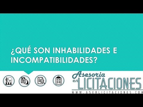 INHABILIDADES E INCOMPATIBILIDADES