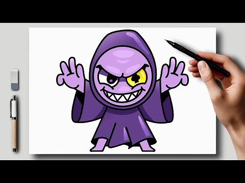 Como DESENHAR o Elo Monster ZAP - FAMÍLIA MONSTRO (Mundo em Ruínas) - Enaldinho