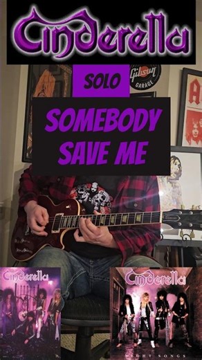 Cinderella - Somebody Save Me - Solo - Guitar Cover on a Gibson Les Paul Classic w/ EMG 81 Pickup