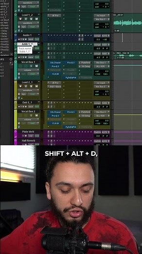 QUICKLY Duplicate Tracks in Pro Tools #audioengineering #recordingstudio #musicproducer