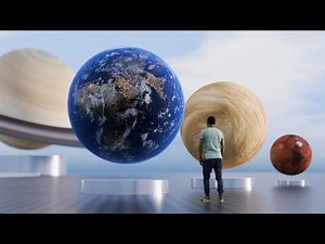 Solar System Size Comparison | 3D Human Scale