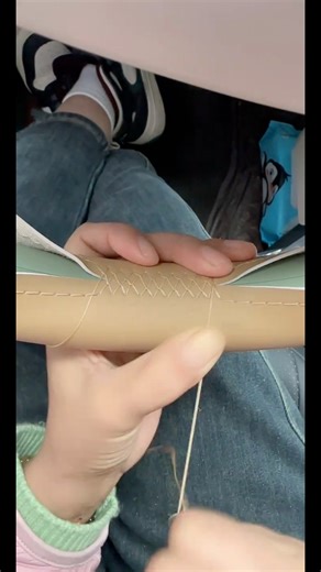 137K views · 449 reactions | Proof that small stitches make a big difference 淋 #cars #truck #automobile #interiordesign #modified #handmade #steeringwheelcover #stitch #sewing #tutorial #enjoy #relax #satisfying #DIY | MaxSpeeding | Facebook