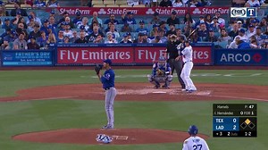 Sparks fly between the Texas Rangers and the Los Angeles Dodgers after this play at the plate. #TexasRangers | FanDuel Sports Network Southwest