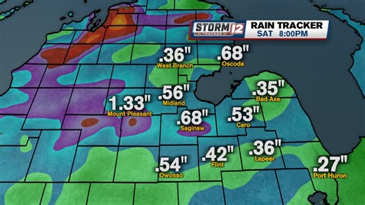Rain will overspread the ABC12 viewing area tonight as a storm system moves in from the west. The storm is a slow-mover so once it moves in, we're going to have to deal with it for a few days. We're tracking our rain chances through the weekend on ABC12 News. JR abc12.com/weather | ABC12 News