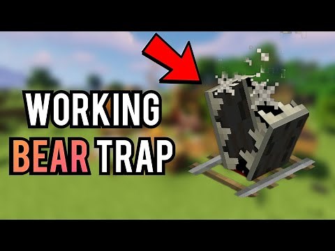 How to make a Working Bear Trap in Minecraft (Command Block Tutorial) *2024*