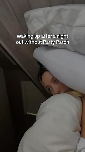 POV: You forgot to put on a Party Patch… and now your bed is your only safe space. Next time, patch up before you pour up. #PartyPatch #hangovercure | Party Patch