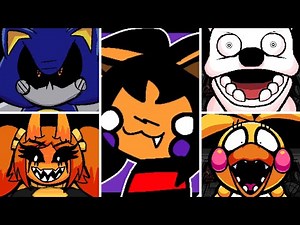 Five Nights at Frickbear's 3 - All Animatronics Reskin Mod Showcase