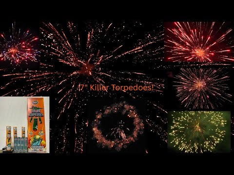 7" KILLER TORPEDOES-Miracle Fireworks 9 Shell Demo Video Awesome Performers!