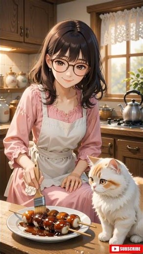 Cozy Day in the Kitchen 🌸 Making Hanami Dango | Studio Ghibli Inspired Art