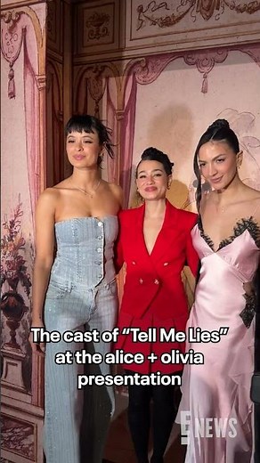 Sonia Mena, Alicia Crowder and Natalee Linez attend the alice + olivia presentation.