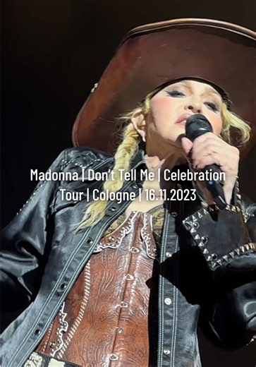 Madonna Don’t Tell Me live Cologne Celebration Tour 16.11.2023