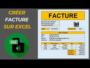 comment faire une facture automatique sur excel | facture excel numerotation automatique