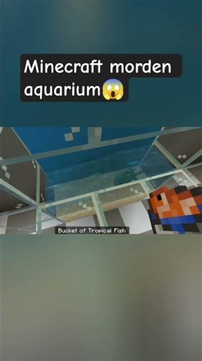 Minecraft modern fish tank🐟🐠 #Minecraft