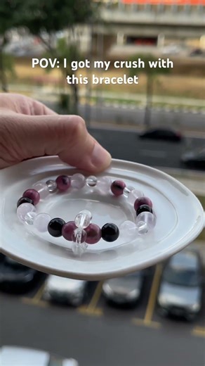I confessing my love my secret crush with this bracelet! #crystals