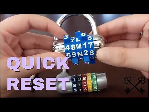 How To Reset 5 Digit Lock Five Number Combo Tutorial - Lock Reset Series
