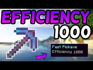 How To Get an Efficiency 1,000 Pickaxe In Minecraft 1.16! (2021)