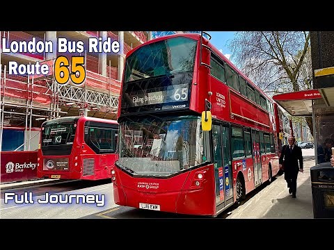London Bus Ride 🇬🇧 Route 65 - Kingston to Ealing Broadway | FulL Journey