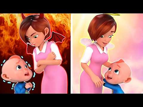 Where Is My Real Mommy? | Mom Angel or Mom Demon | Funny Nursery Rhymes & More Kids Songs | Rosoo