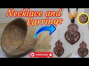 How to made necklace || coconut shell || art